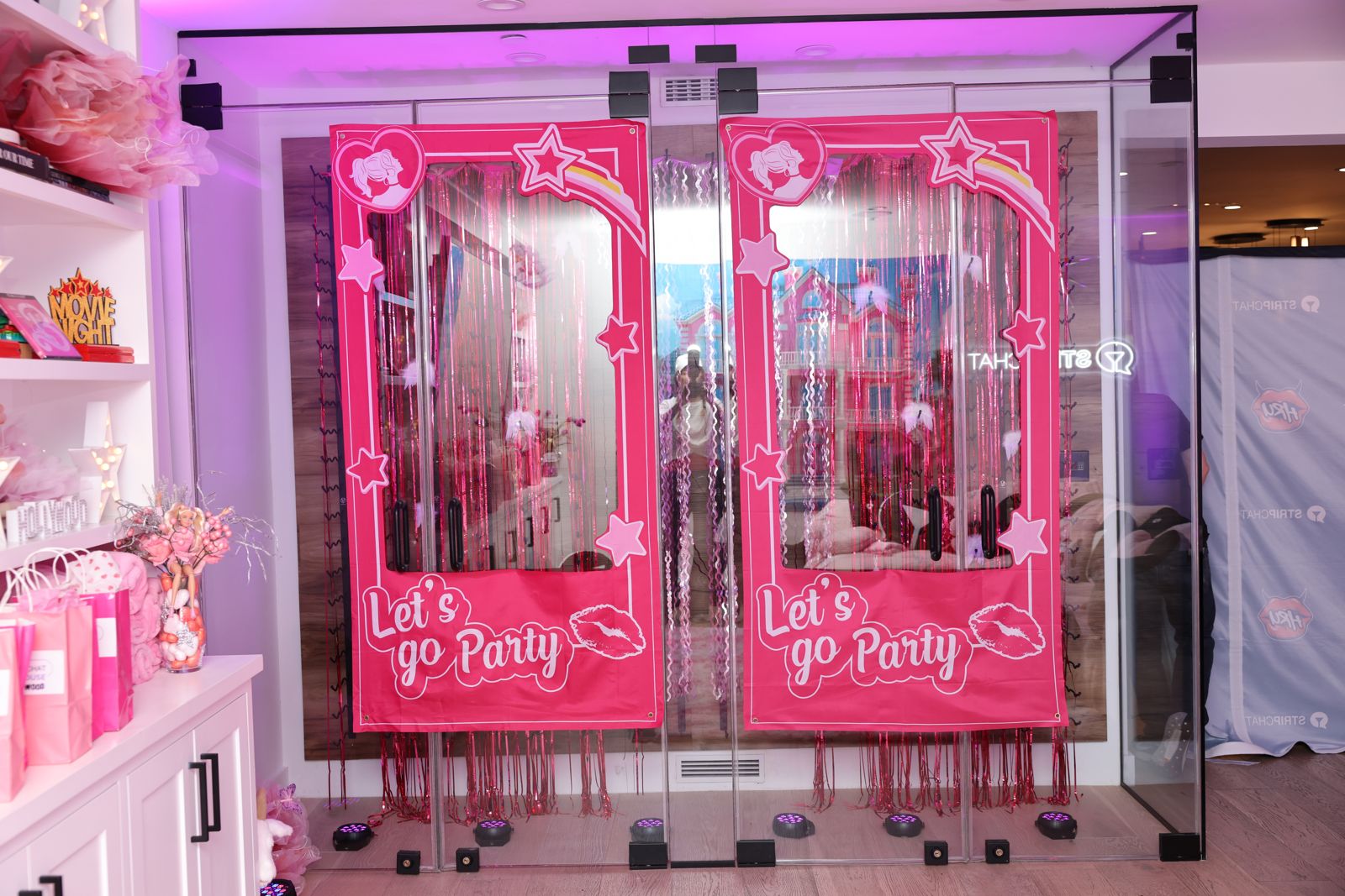 The Barbie-themed pink bedroom inside the SC House Hollywood mansion