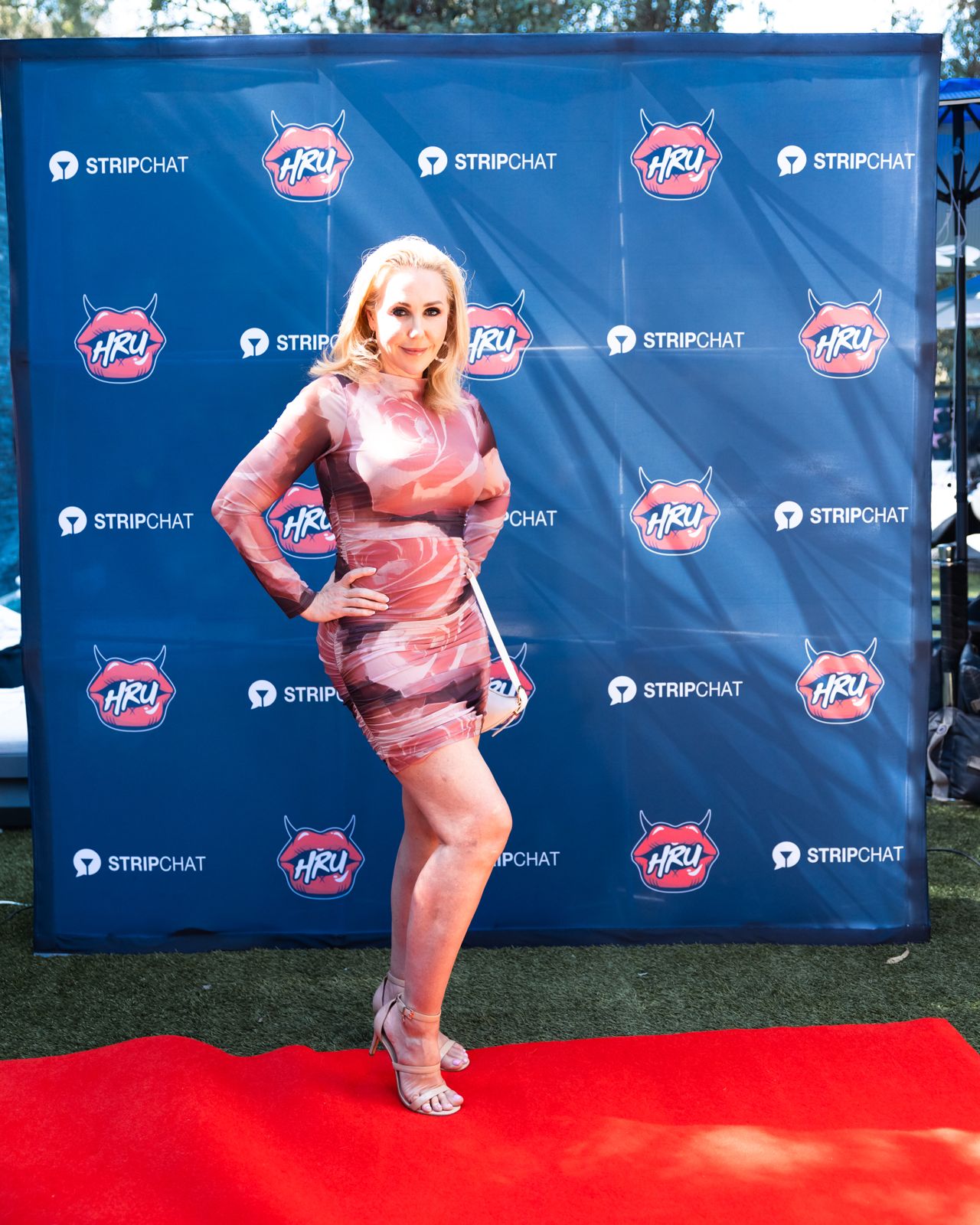 Podcast host Holly on the red carpet at the SC House Hollywood media training day