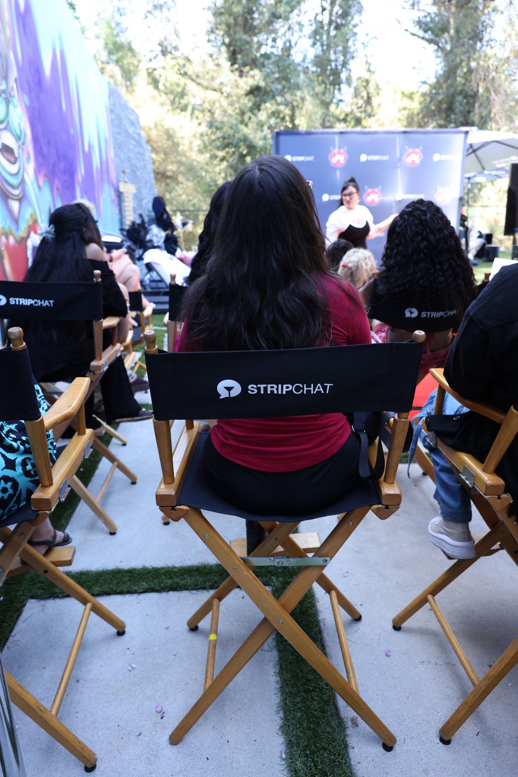 Media training day on the podcast red carpet at the SC House Hollywood